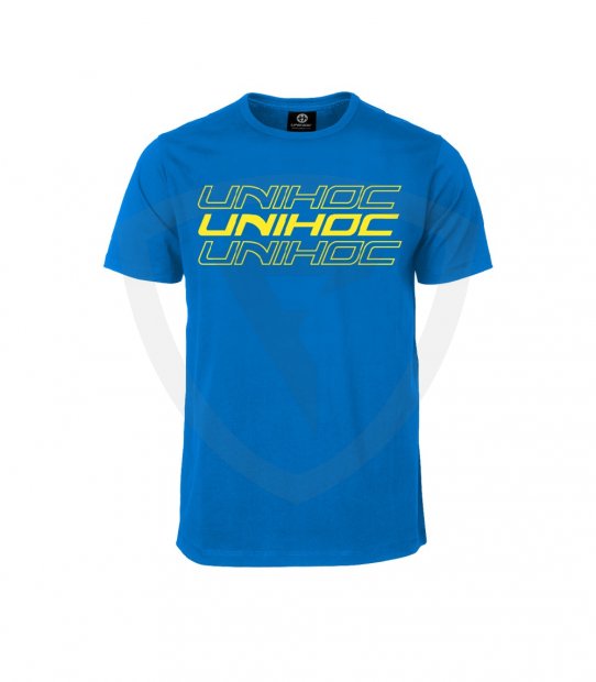 Unihoc Triple Blue-Neon Yellow tričko 7116