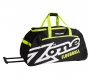33031 Sport bag EYECATCHER large with wheels black-white-lime