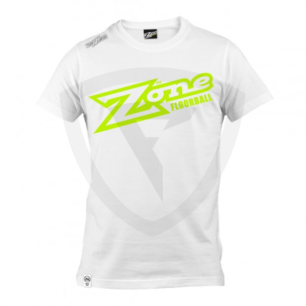 Zone T-shirt TEAMWEAR White 34494 T-shirt TEAMWEAR white-lime FRONT
