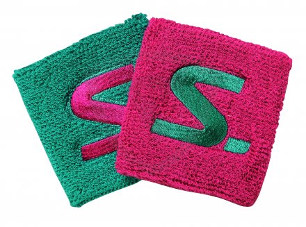 Salming Wristband Short 2-pack Turquoise-Pink