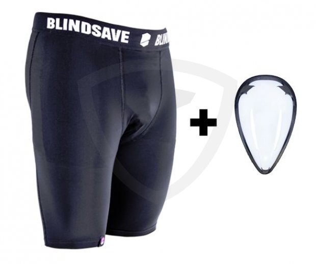 BlindSave kompresní šortky se suspenzorem comp_strap
