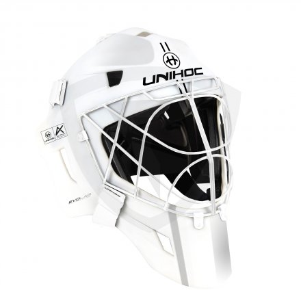 Unihoc Alpha Prime EvoLab White Goalie Mask
