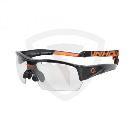 Unihoc Victory Junior Eyewear Black-Neon Orange