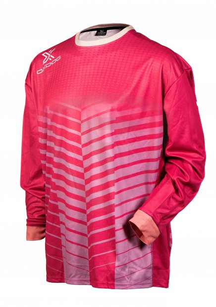 Oxdog Xguard Goalie Shirt Bleached Red No Padding Floorball goalie pink_1