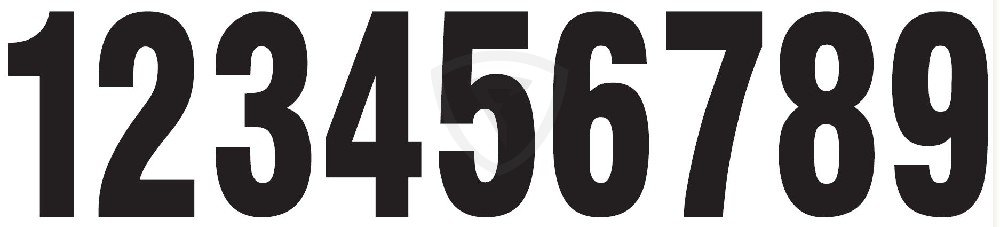 Číslice T1 - do 10cm číslice 8 bílá