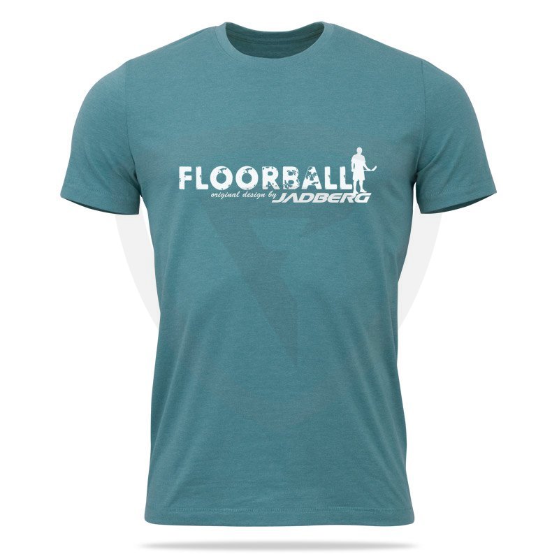 Jadberg Team-Floorball tričko XXL modrošedá melír