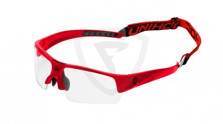 Unihoc Victory Junior brýle Neon Red-Black