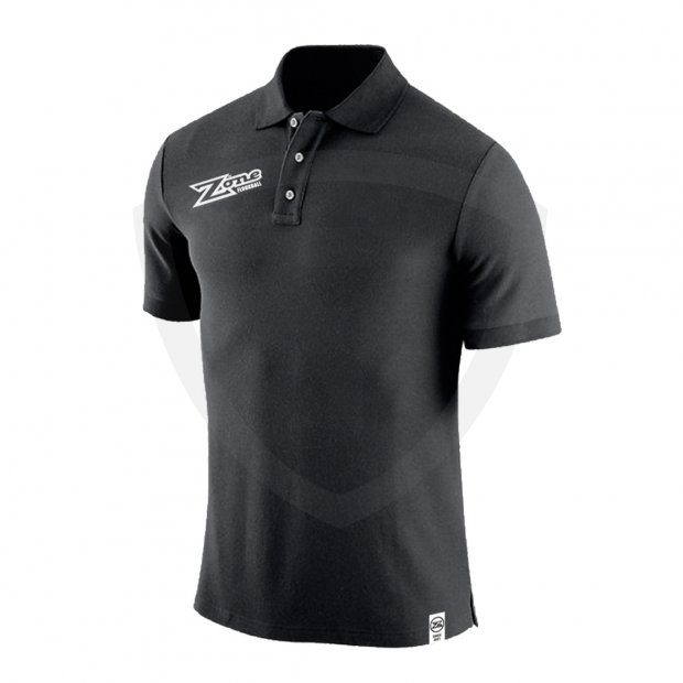 Zone Genuine triko s límečkem 34564 Piquet shirt GENUINE unisex black FRONT