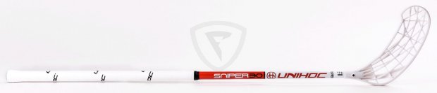 Unihoc SNIPER 30 White-Red sniper 30 red