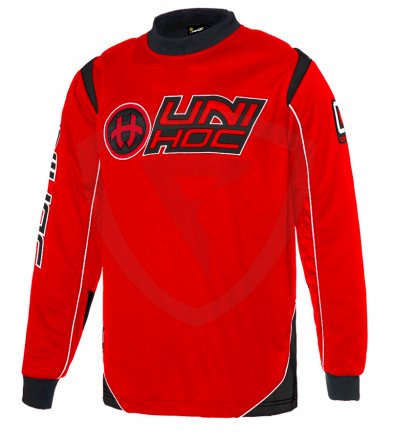 Unihoc Optima SR. Neon Red/Black brankářský dres