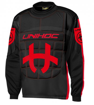 Unihoc Shield JR. Black/Neon Red brankářský dres