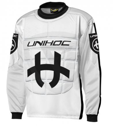 Unihoc Shield JR. White/Black brankářský dres