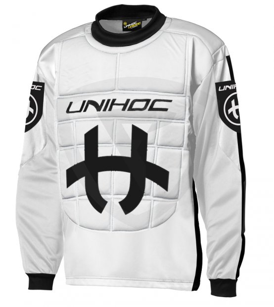 Unihoc Shield JR. White/Black brankářský dres Unihoc Shield JR. White/Black brankářský dres