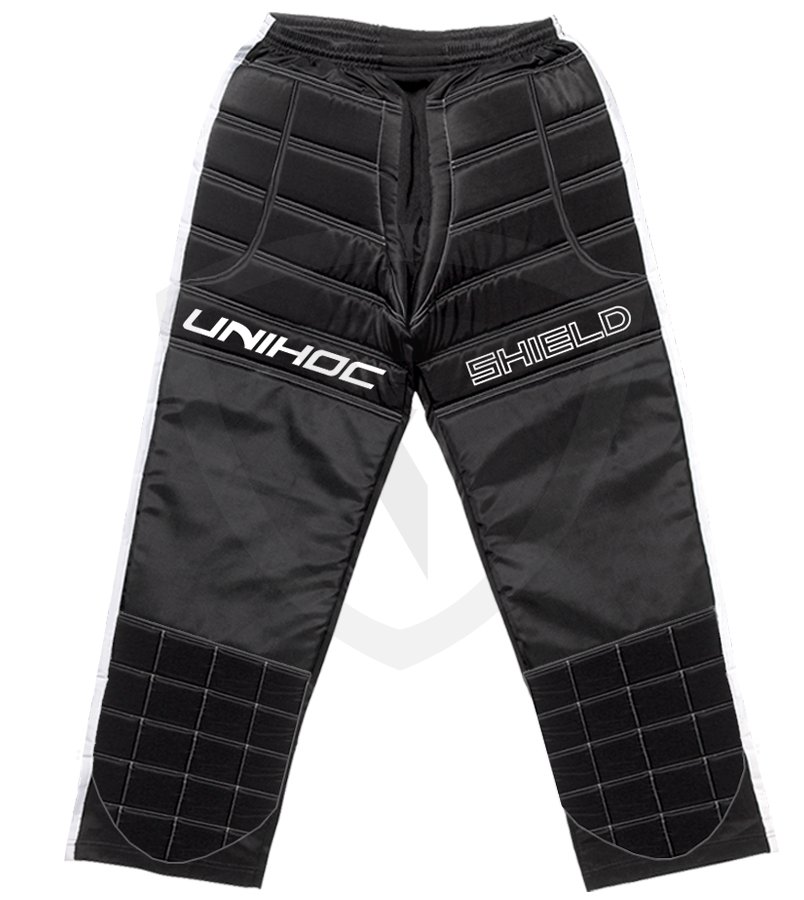 Unihoc Shield JR. brankářské kalhoty 130 černá-bílá