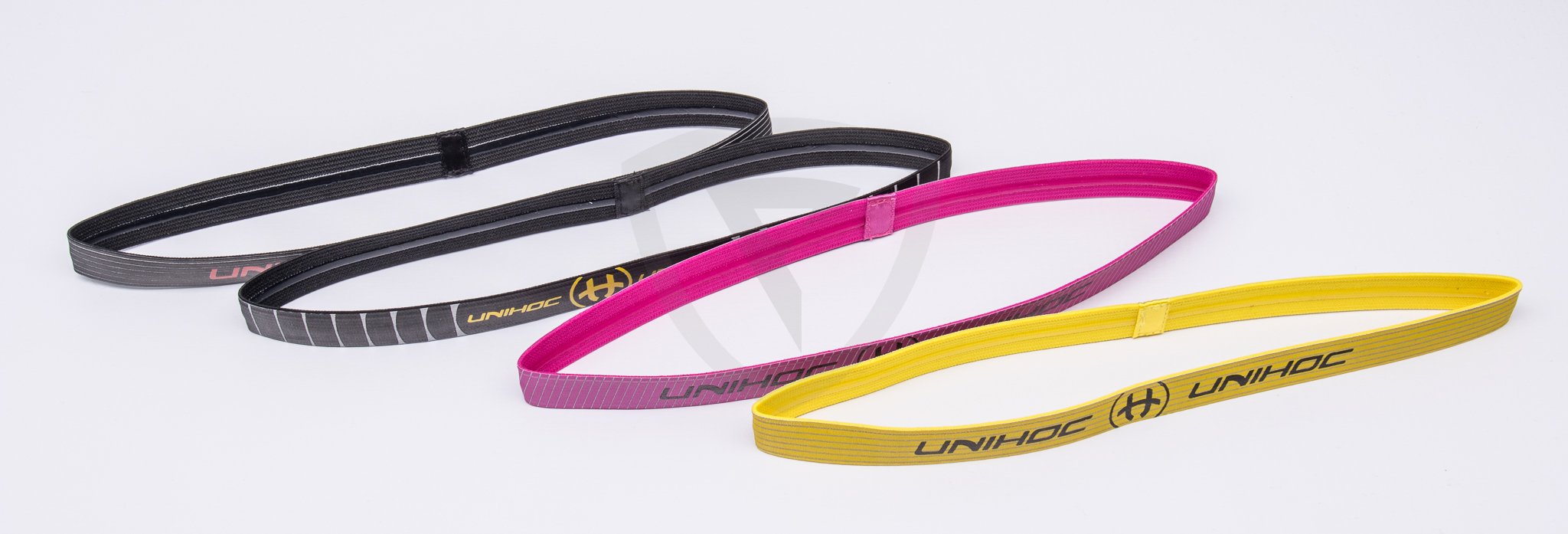 Unihoc Hairband kit Elastica 4-pack černá-žlutá-růžová