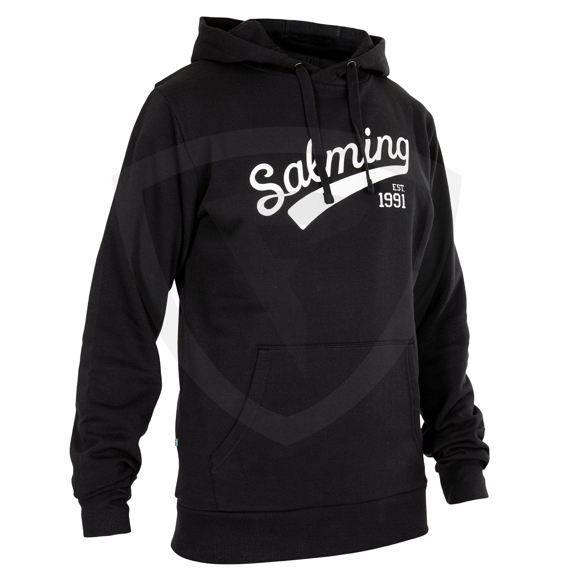 Salming Logo Hood Black 128 černá
