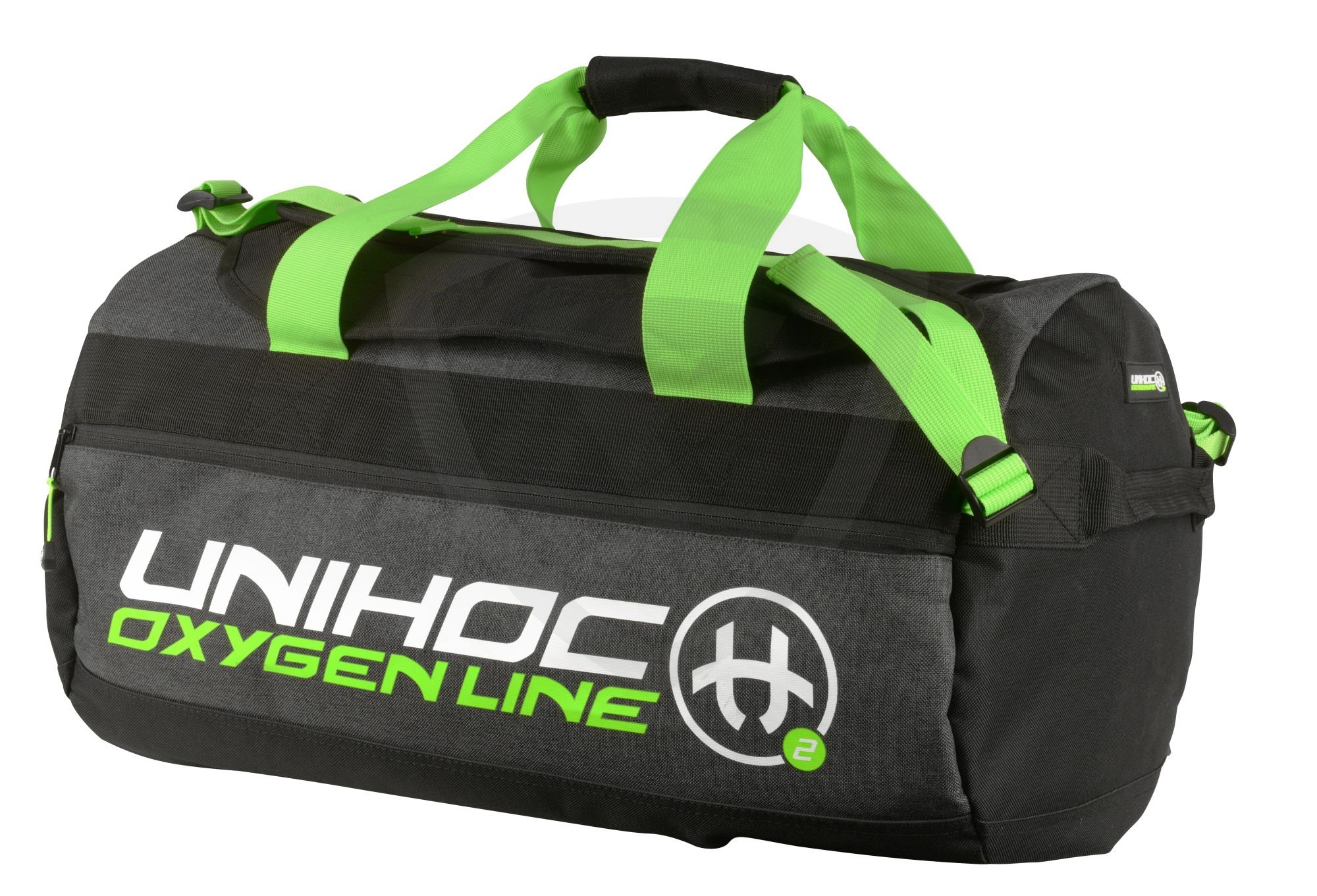 Unihoc Oxygen Line malá sportovní taška černá-zelená