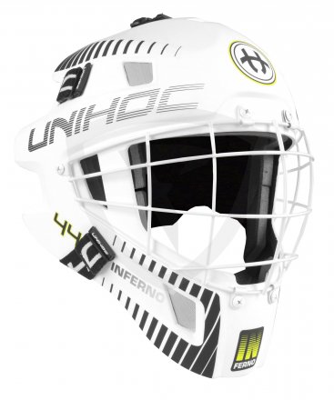 Unihoc Inferno 44 White-Black brankářská maska