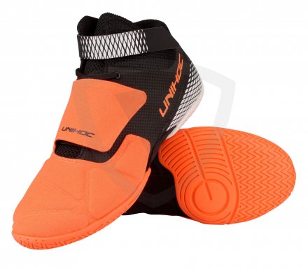 Unihoc U4 Goalie Neon Orange-Black brankářská obuv