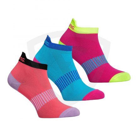Salming Performance Ankle Sock 3-pack Coral/Mixed