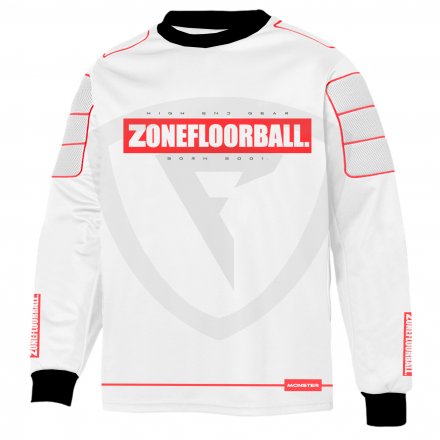 Zone Monster 2 Goalie Sweater White-Red
