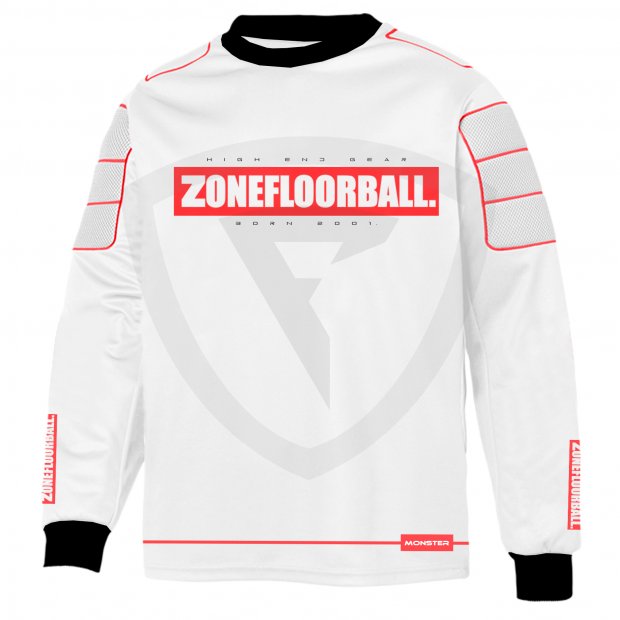 Zone Monster 2 Goalie Sweater White-Red 42294 Goalie sweater MONSTER2 WHITE-RED FRONT
