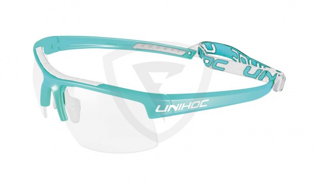 Unihoc Energy Junior Eyewear Turquoise-White 24419 Eyewear ENERGY junior turquoise-white