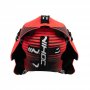 12592 Goalie Mask Unihoc INFERNO 44 neon red-black BACK
