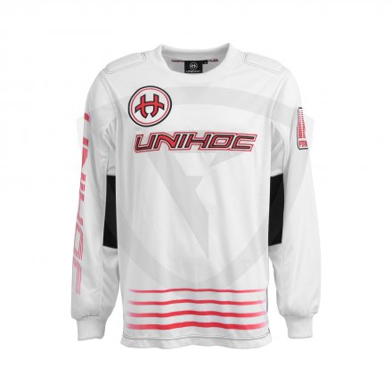 Unihoc Inferno White-Red brankářský dres