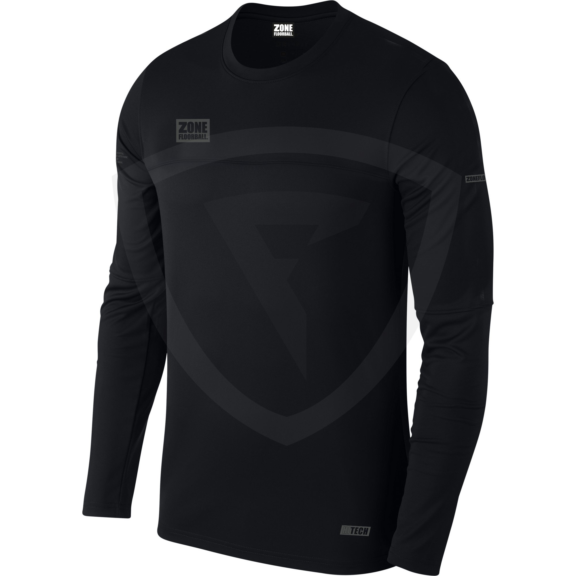 Zone T-Shirt Hitech Indoor Longsleeve Black XL černá