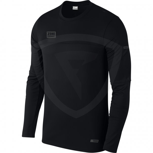 Zone T-Shirt Hitech Indoor Longsleeve Black 45130 T-shirt HITECH Longsleeve FRONT