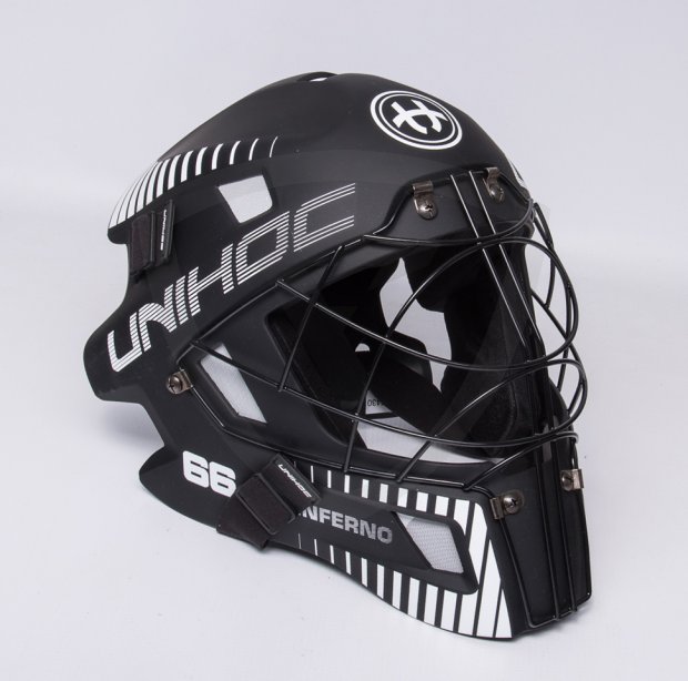 Unihoc Inferno 66 Mask Black-White Unihoc Inferno 66 Mask Black-White