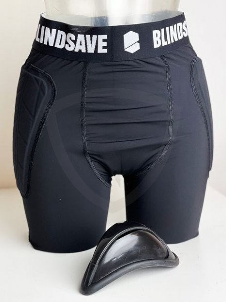 Blindsave Goalie Shorts + Cup BLI-PS16_Black_1_Blindsave Padded Compressions Shorts incl. cup