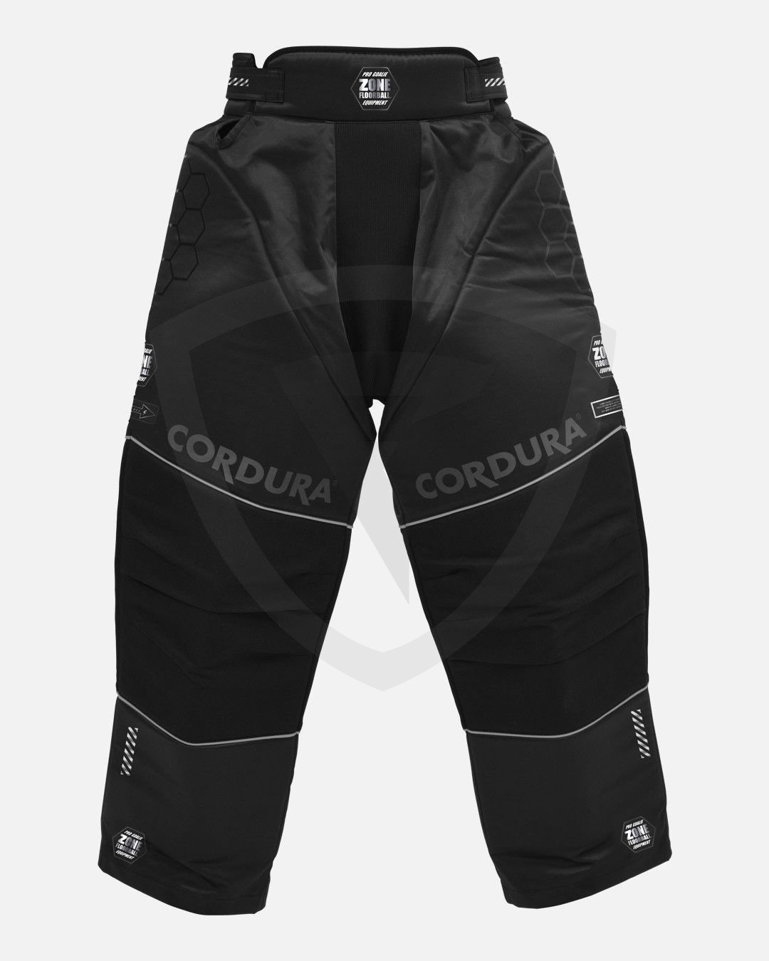 Zone PRO Goalie Pants Black-Silver XS černá-stříbrná