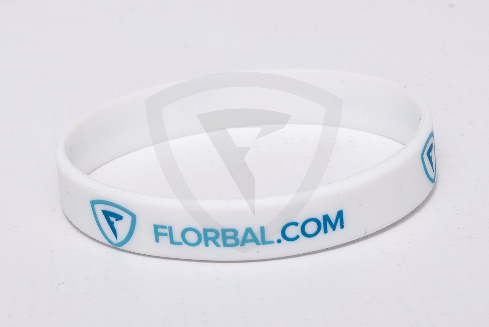 Florbal.com White silikonový náramek bílá
