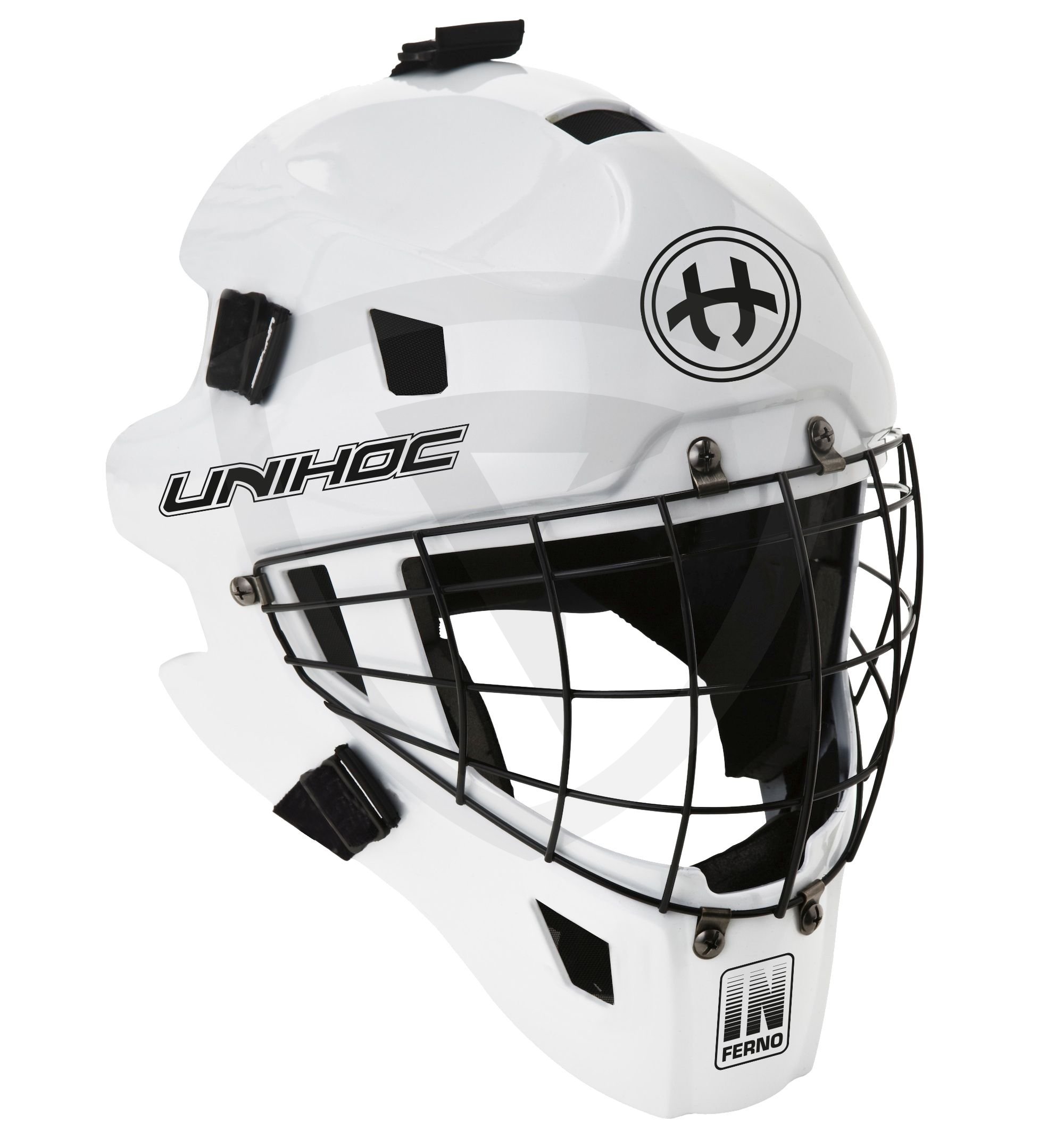 Unihoc Inferno 44 White Goalie Mask bílá