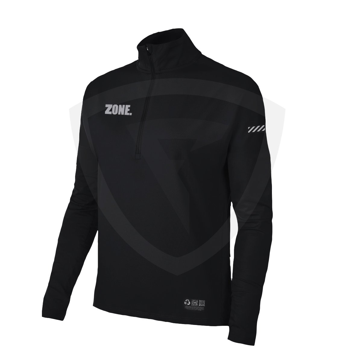 Zone T-Shirt GYMTIME Longsleeve Black-Silver XL černá