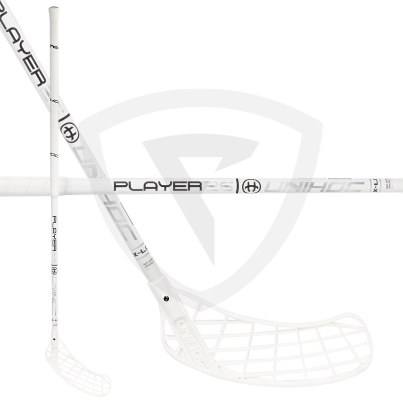 Unihoc Player 26 X-Long White-Silver 110cm (=120cm) levá (levá ruka dole)
