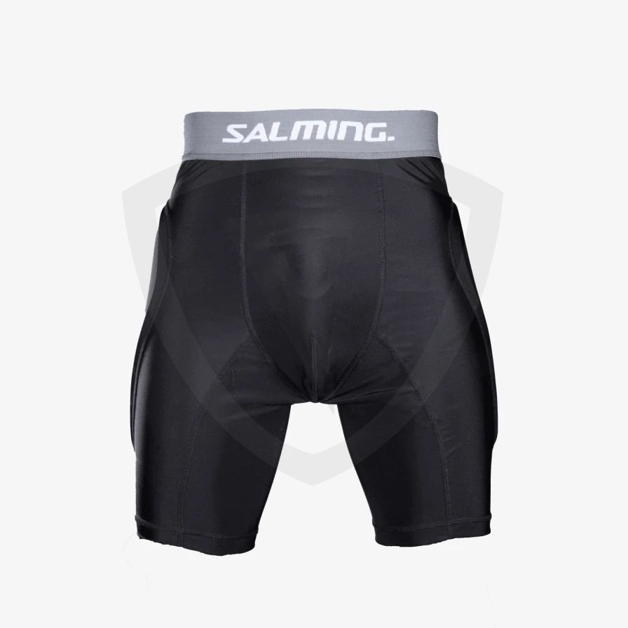 Salming E-Series Goalie Protective Shorts Black-Grey XL