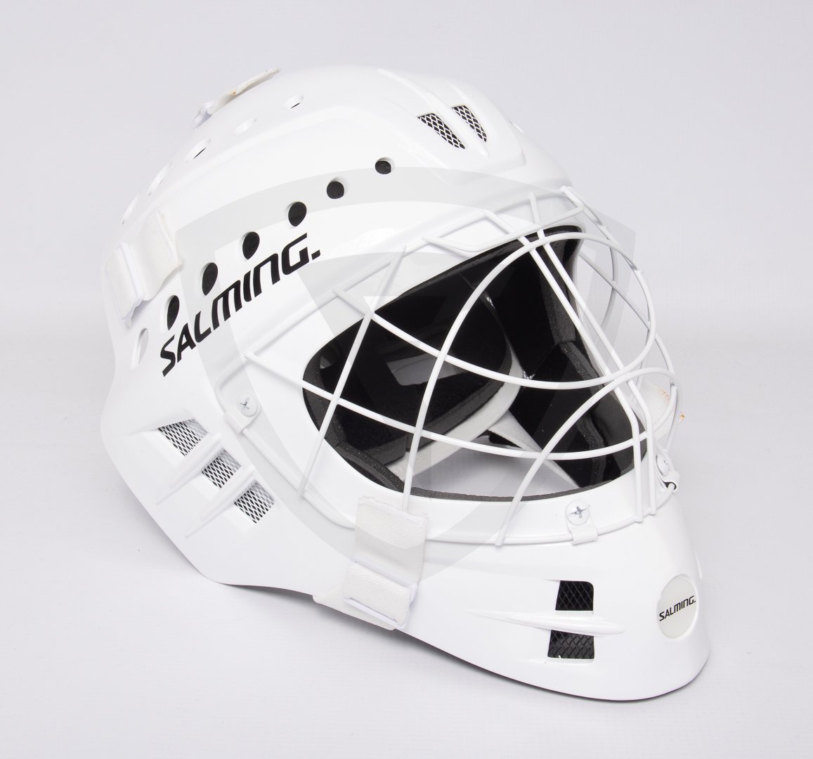 Salming Phoenix Elite Helmet Whity Shiny bílá